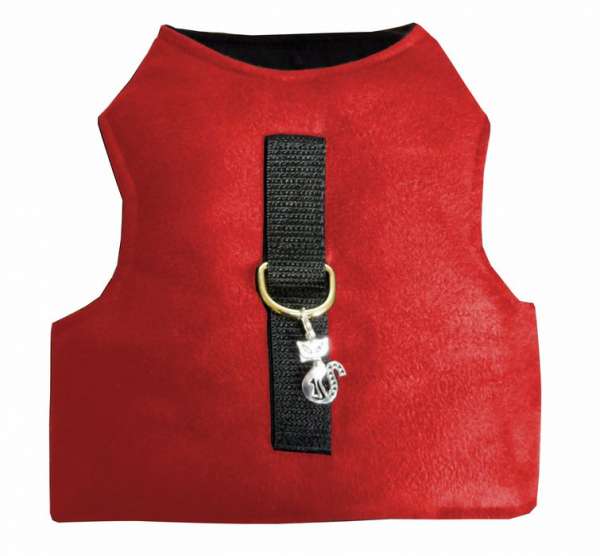 Cat Walking Kitty Jacket classic red kleine + große Katzen Made in Germany