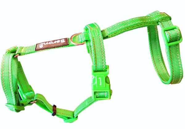 Safety Harness Pro Katzengeschirr ausbruchsicher neon grün reflektierend